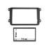 Cache autoradio pour Seat, Skoda, Volkswagen noir