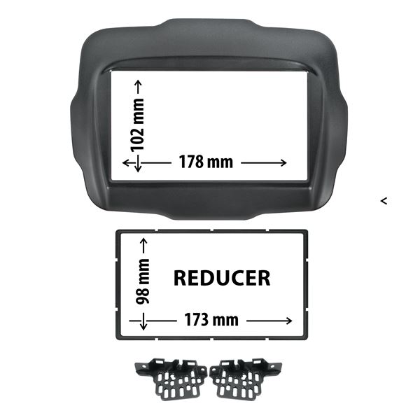 Cache autoradio Jeep Renegade 2014