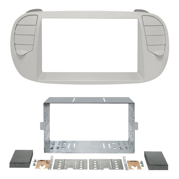 Cache autoradio ivoire Fiat 500 de 2017