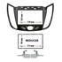Cache autoradio noir brillant Ford