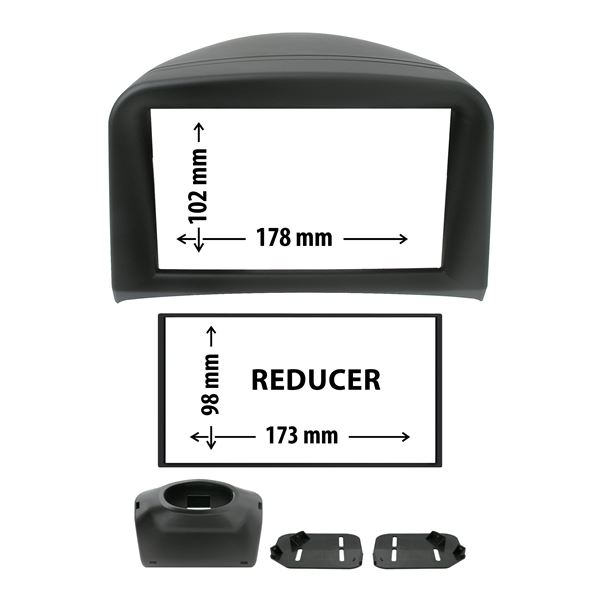 Cache autoradio Peugeot 206