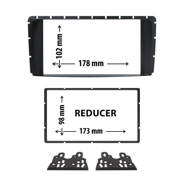 Cache autoradio Toyota Hi-lux 2012 à 2016