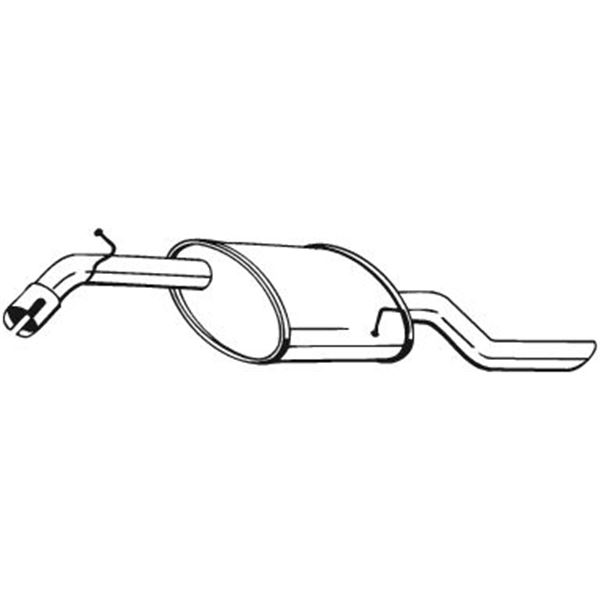 1 silencieux d'échappement arrière Bosal 141143