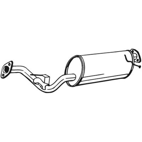 1 silencieux d'échappement arrière Bosal 171325