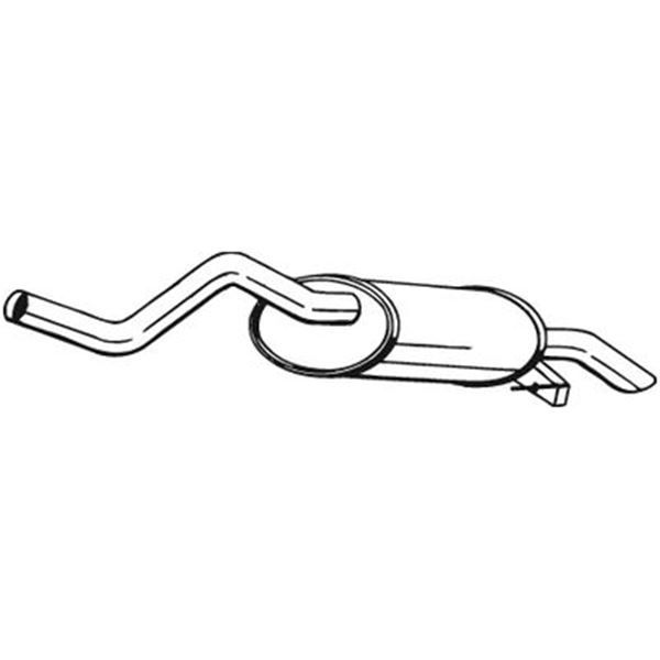 1 silencieux d'échappement arrière Bosal 200449