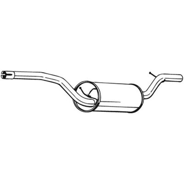 1 silencieux d'échappement intermédiaire Bosal 280257