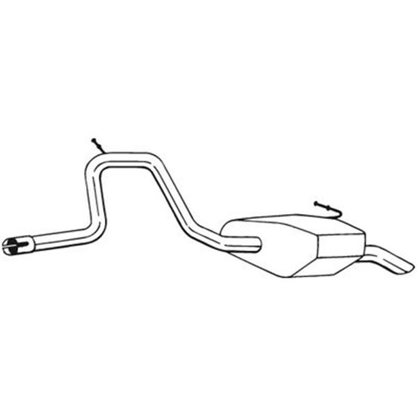 1 silencieux d'échappement arrière Bosal 281709