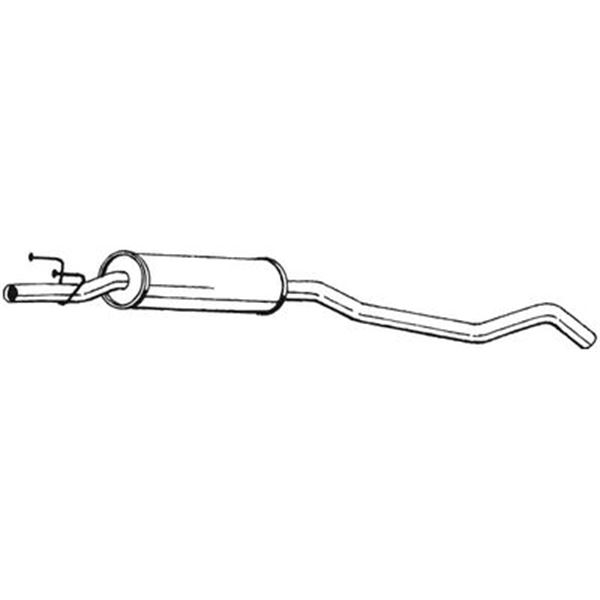 1 silencieux d'échappement intermédiaire Bosal 283583