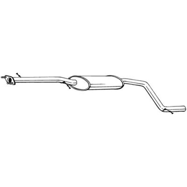 1 silencieux d'échappement intermédiaire Bosal 285193