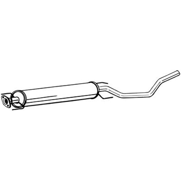 1 silencieux d'échappement intermédiaire Bosal 286169