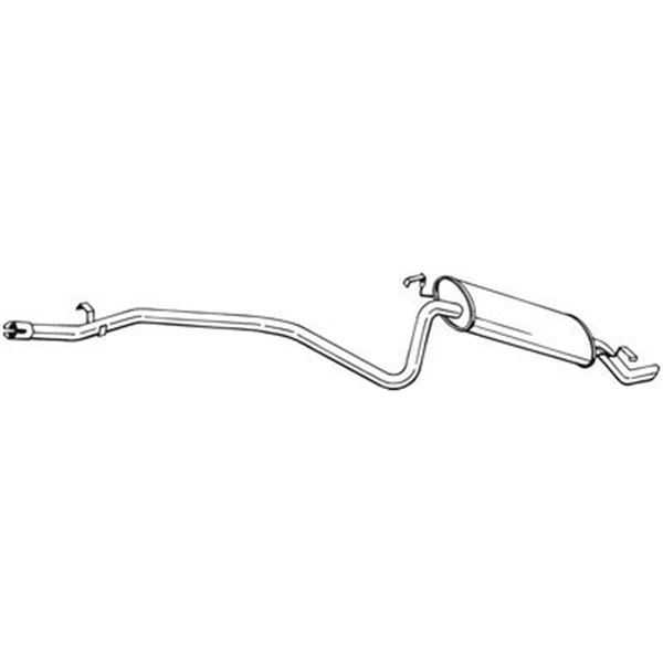 1 silencieux d'échappement arrière Bosal 287145