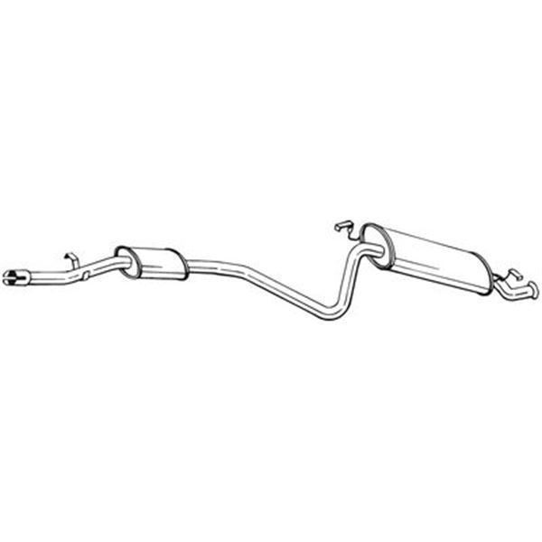 1 silencieux d'échappement arrière Bosal 287149