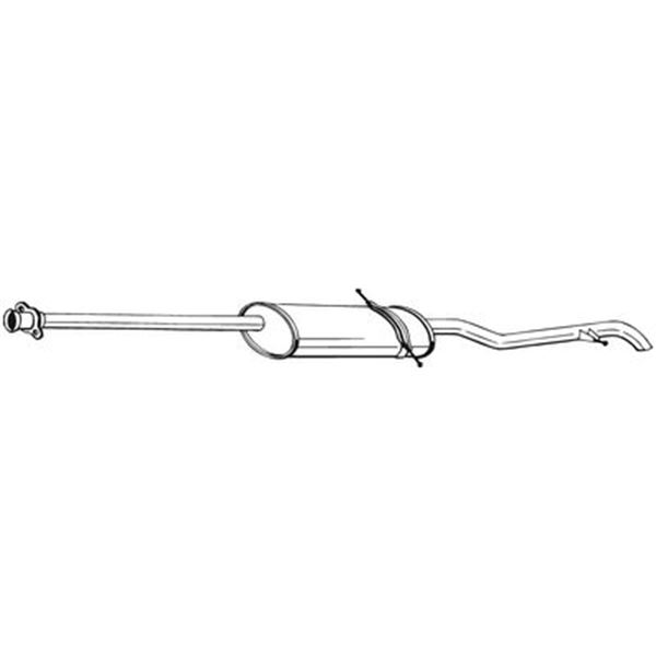 1 silencieux d'échappement arrière Bosal 289023