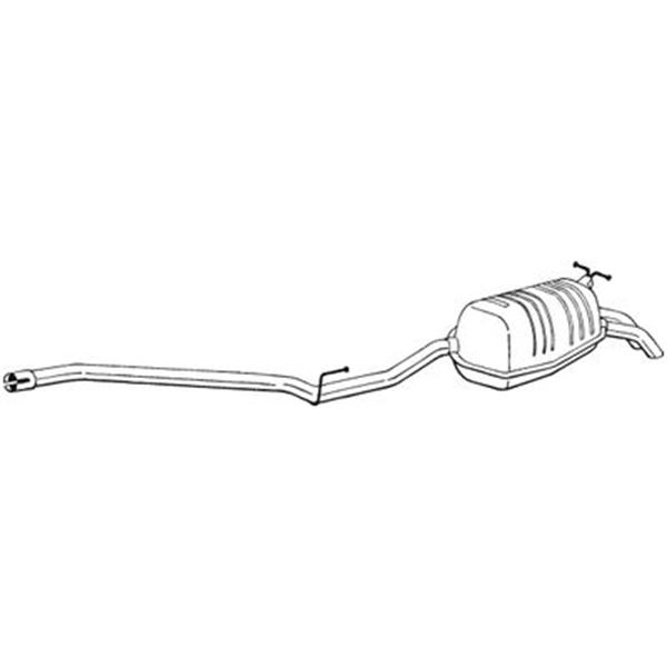 1 silencieux d'échappement arrière Bosal 289119