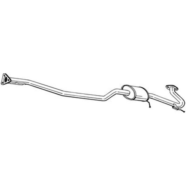 1 silencieux d'échappement intermédiaire Bosal 293129