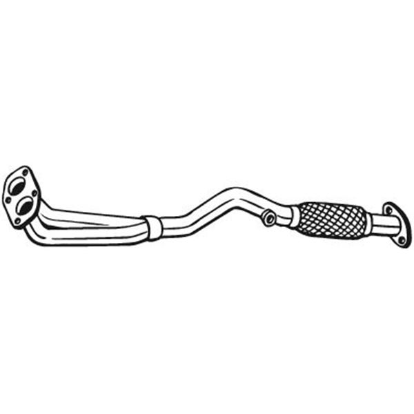 1 tuyau d'échappement Bosal 727231