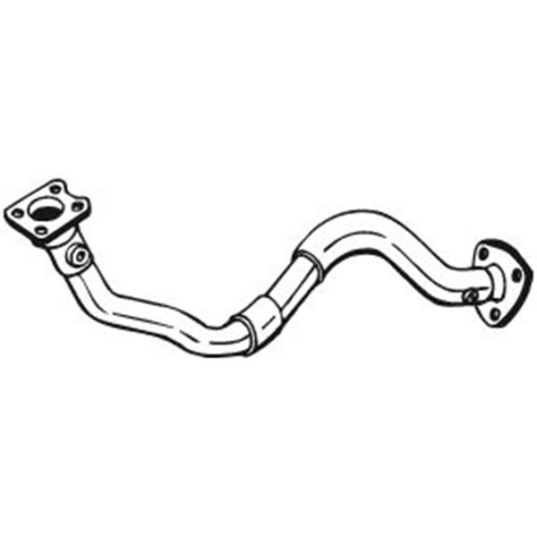 1 tuyau d'échappement Bosal 753153