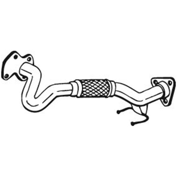 1 tuyau d'échappement Bosal 753305