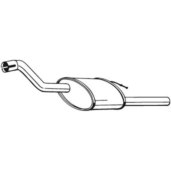 1 silencieux d'échappement arrière Bosal 154313