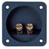 Bornier haut-parleur rond pour caisson