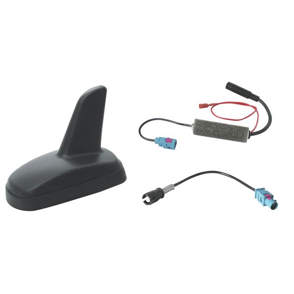 Antenne requin amplifiée AM/FM pour arrière du toit