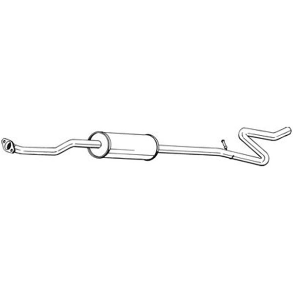 1 silencieux d'échappement intermédiaire Bosal 287089
