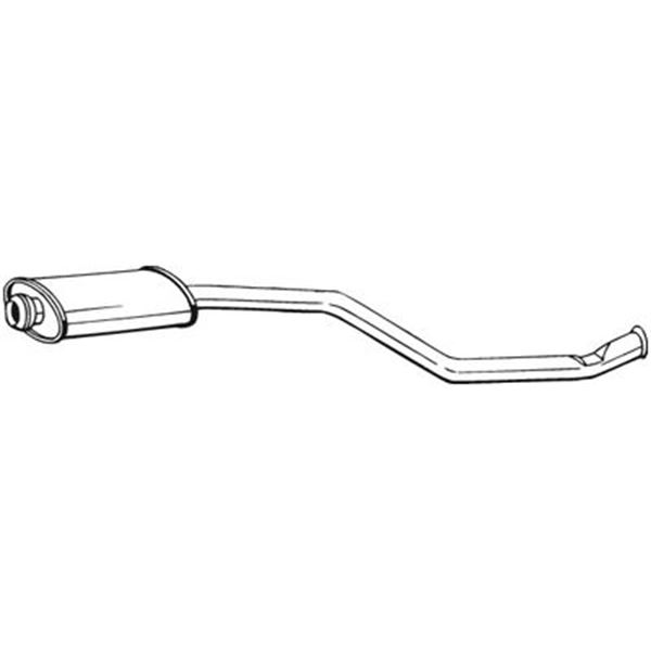 1 silencieux d'échappement intermédiaire Bosal 279101