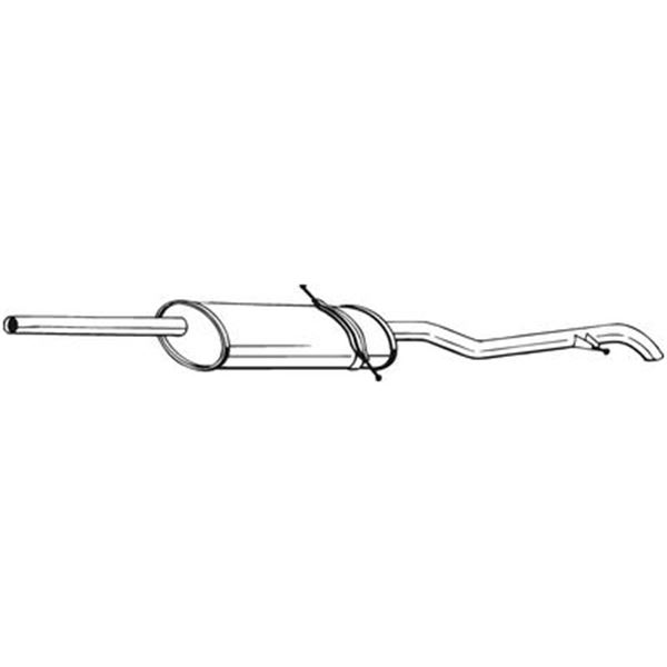 1 silencieux d'échappement arrière Bosal 282061