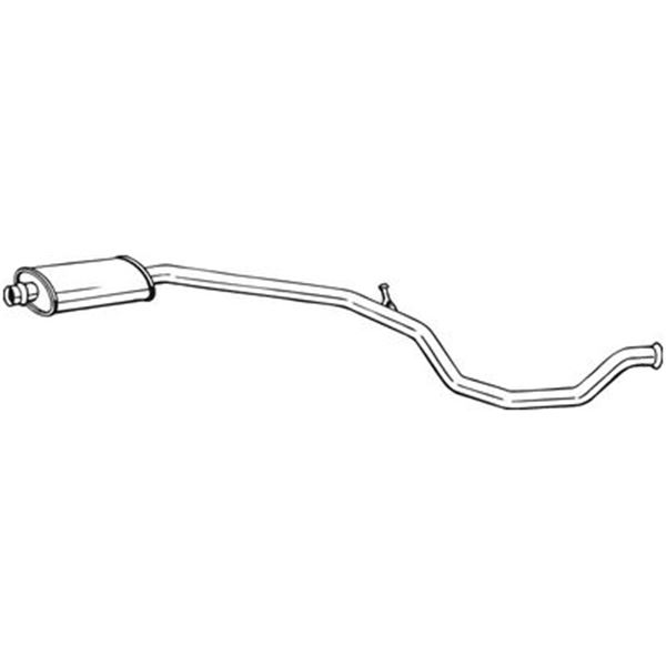 1 silencieux d'échappement intermédiaire Bosal 285603