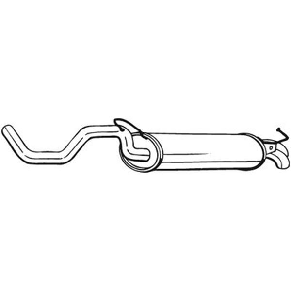 1 silencieux d'échappement arrière Bosal 278145