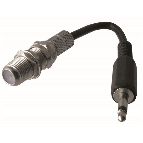 Adaptateur pour câble antenne TV - F -> JACK 3.5 mâle