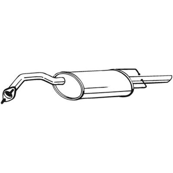 1 silencieux d'échappement arrière Bosal 141137
