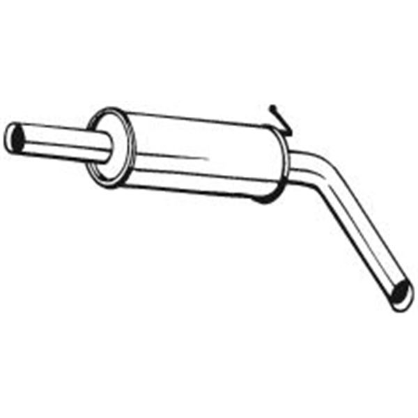 1 silencieux d'échappement intermédiaire Bosal 220107