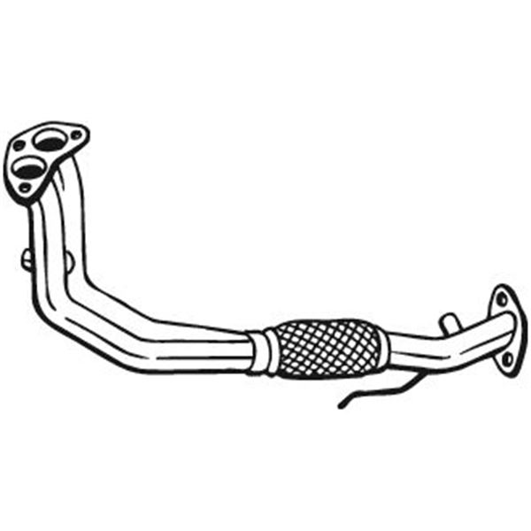 1 tuyau d'échappement Bosal 753825