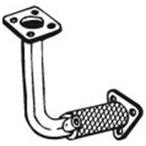 1 tuyau d'échappement Bosal 739345