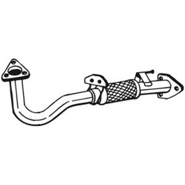 1 tuyau d'échappement Bosal 750163