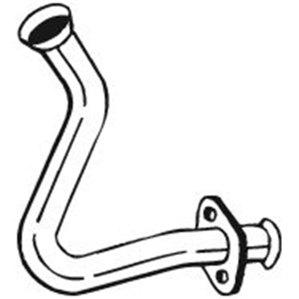 1 tuyau d'échappement Bosal 713247