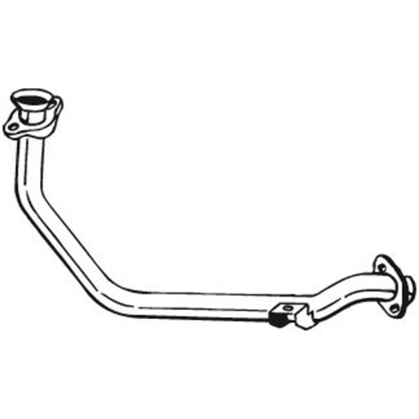 1 tuyau d'échappement Bosal 802461