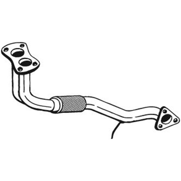 1 tuyau d'échappement Bosal 753069