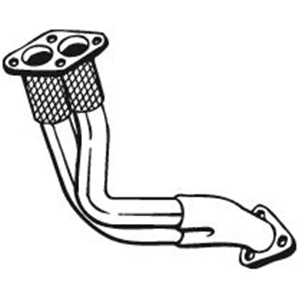 1 tuyau d'échappement Bosal 753517