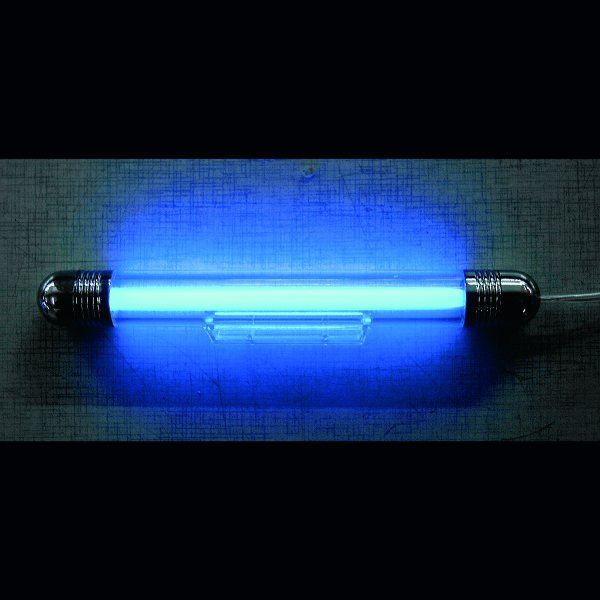 Tube néon fin 13 cm éclairage bleu