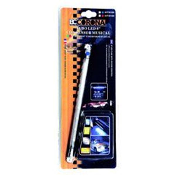 Tube Led éclairage bleu 21cm avec music sensor