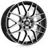 Jante aluminium Racer 18 pouces Noir Brillant Face Polie