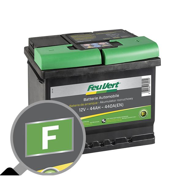 Batterie voiture Feu Vert F - 44Ah / 440A - 12V