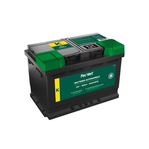 Batterie voiture Feu Vert K - 70Ah / 640A - 12V