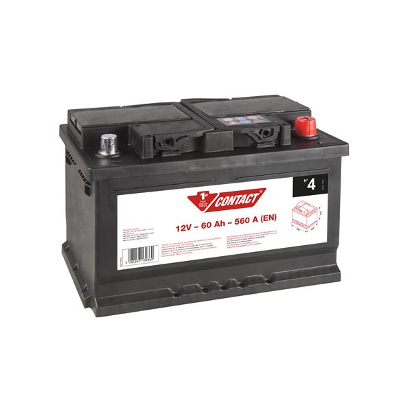 Batterie voiture Contact n°4 - 60Ah / 560A - 12V