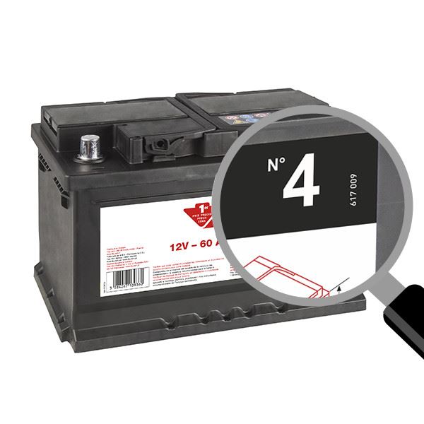 Batterie voiture Contact n°4 - 60Ah / 560A - 12V