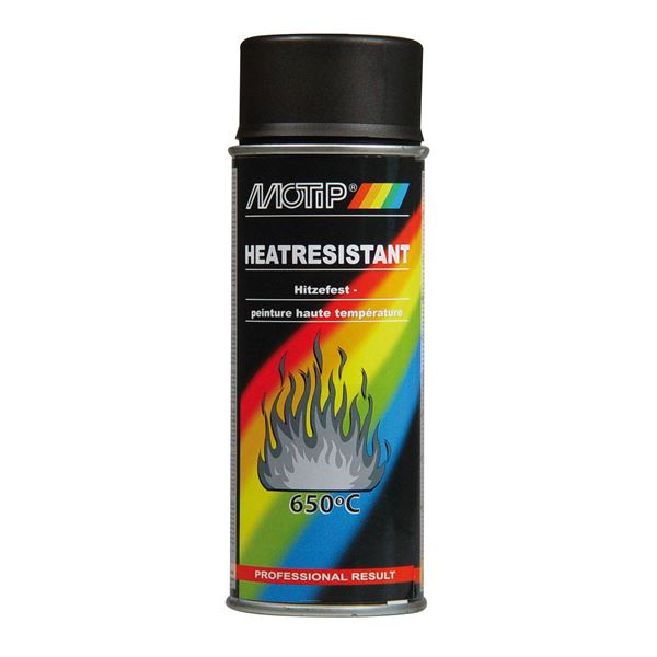 Aérosol peinture haute température noir M04031 MOTIP 400 ml