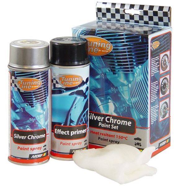 Kit de peintures Silver Chrome Motip