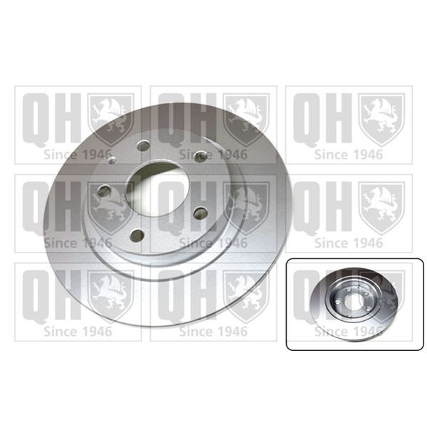1 disque de frein arrière Quinton Hazell BDC6125